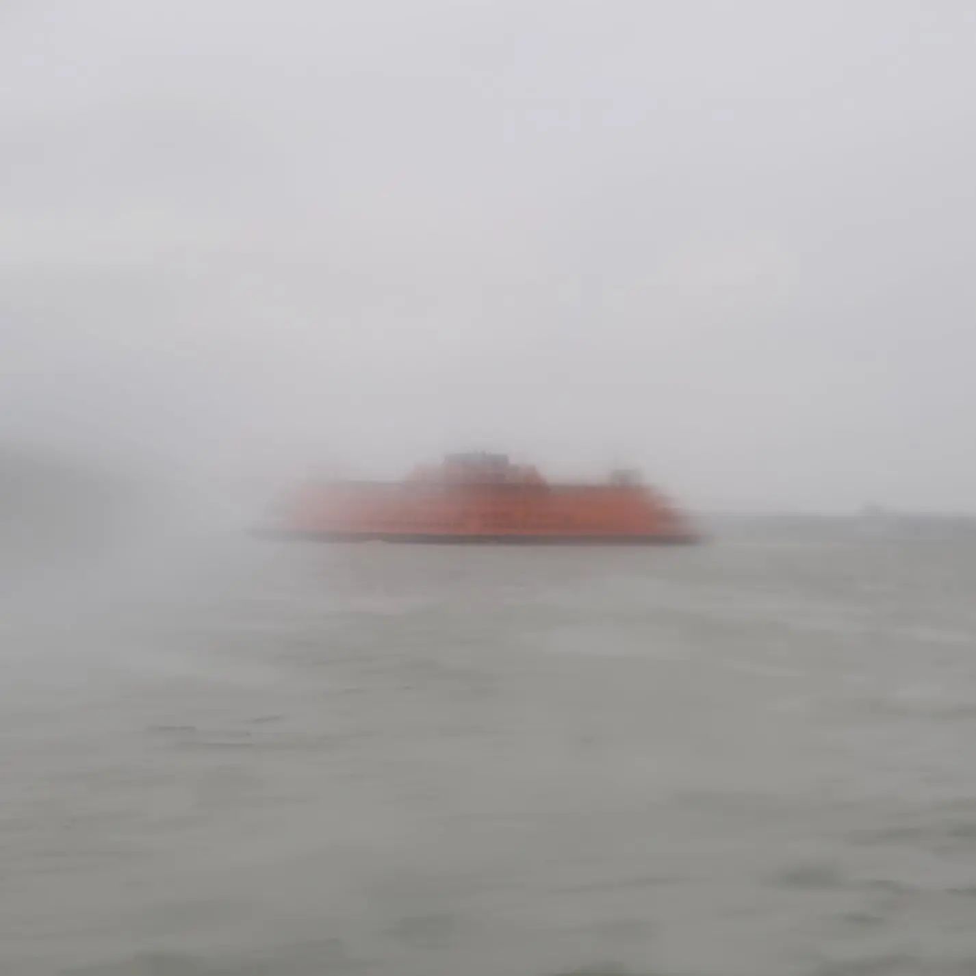 Ferry in the gloom